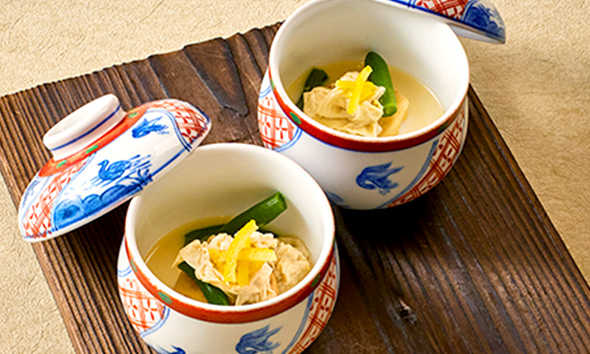 湯葉の豆乳煮