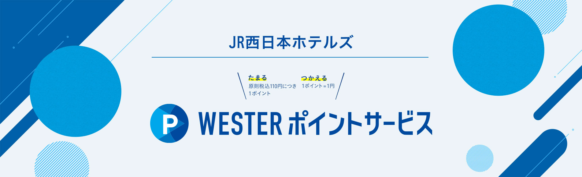 JR西日本ホテルズでWESTERポイントサービススタート！