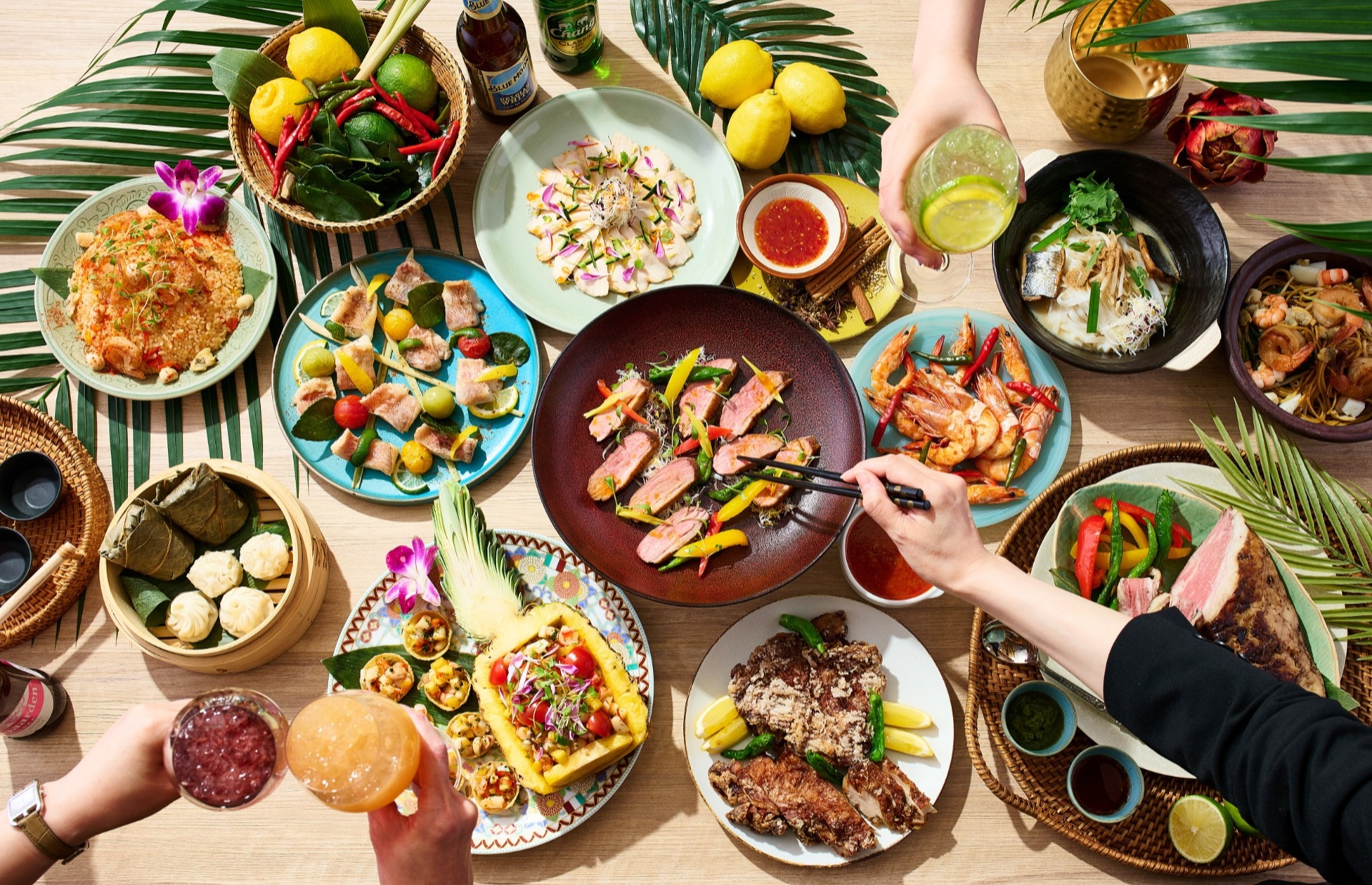 バイキングでアジアの美食めぐり スイーツバイキングも同時開催 「夏の京都でアジアングルメ旅 ランチ＆ディナーバイキング」