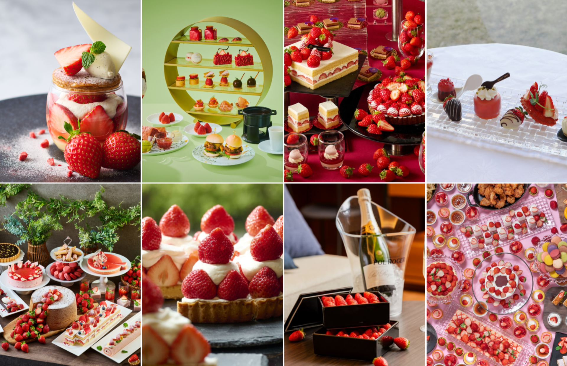 7ホテルで春の訪れを告げるいちごスイーツを提供～フレッシュいちごの食べ比べや、コンクール受賞パティシエ監修のブッフェなど～